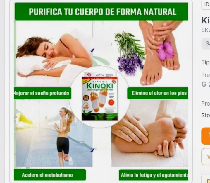 Parche kinoki de 10 piezas